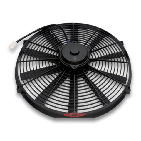 16 Inch 2,100 CFM Proform GM Licensed Electric Fan 141-646 Fan, Single, in. Diameter, Puller, Black, Nylon, Each