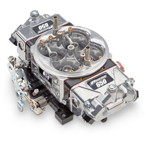 Proform Race Series 650 CFM 4-Barrel Carburetor 67199-CT Carburetor, Gasoline, Series, Circle Track, Universal, cfm, 4-Barrel, Dual Inlet, Tumble Polished, Each