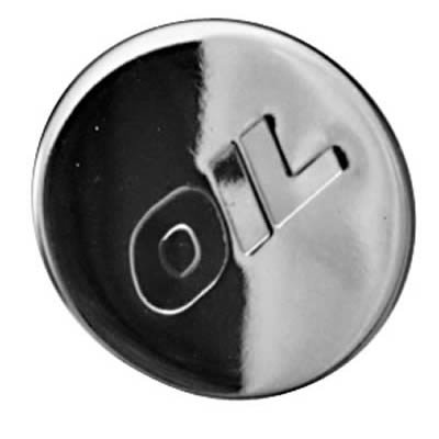 Proform Oil Filler Caps for Chevrolet 66018 Fill Cap, Steel, Round, Chrome, Push-In, Universal, Each
