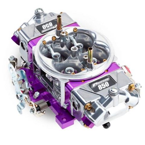 Proform Race Series Mechanical Secondary 850 CFM 4-Barrel Carburetor 67201 Carburetor, Gasoline, Series, Universal, cfm, 4-Barrel, Dual Inlet, Polished, Each