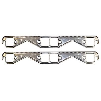 Proform Soft Conforming Aluminum Header Gaskets 67921 Exhaust Gaskets, Header, Aluminum, Square Port, Chevy, Small Block, Pair