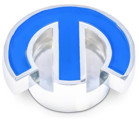 Proform Air Cleaner Wing Nuts 440-337 Nut, Chrome, Deluxe Blue Mopar Omega Logo, Each