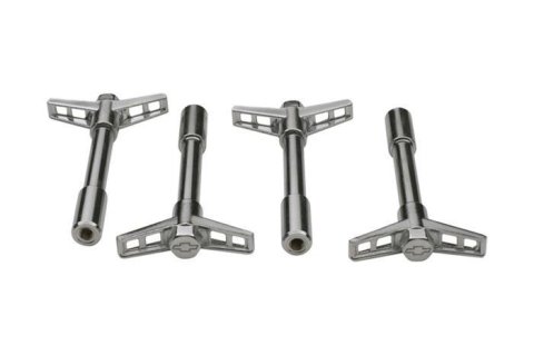 Proform Valve Cover Fasteners for Chevrolet 141-600 Wing Bolts, Chrome, Bowtie, 1/4 in.-20, 4.25 in. Long, Set of 4