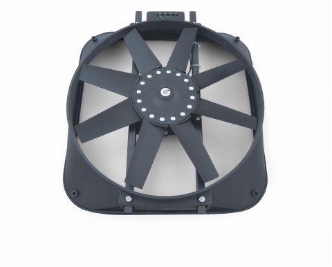 15 Inch 2,800 CFM Proform GM Licensed Electric Fan 141-647 Fan, Single, in. Diameter, Puller, cfm, Black, Nylon, Kit