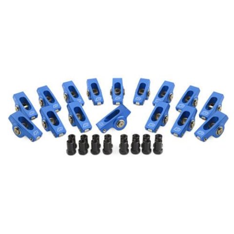 Proform Super-Street Roller Rocker Arms 66911 Arms, Super-Street, 3/8 in. Stud Mount, Full Roller, Aluminum, 1.6 Ratio, Ford, Small Block, Set of 16