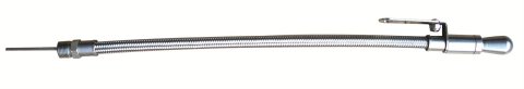Proform Stainless Steel Oil Dipsticks 68052 Dipstick, Engine, Braided Tube, Aluminum Handle, Pan Mount, Ford, Each