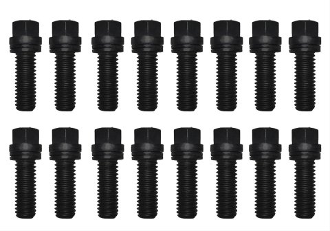 Proform Self-Locking Wedge Header Bolts 66756 Bolts, Locking, Hex Head, Steel, Black Oxide, 3/8-16 in. Thread, 1.000 in. UHL, Set of 16