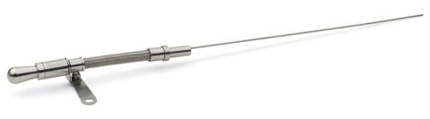 Proform Stainless Steel Oil Dipsticks 68056 Dipstick, Engine, Braided Tube, Aluminum Handle, Timing Cover Mount, Ford, Each