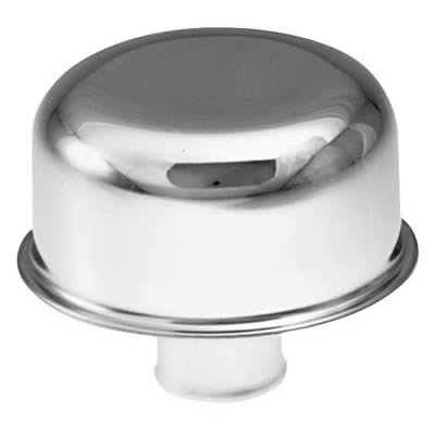 Proform Air Breather Caps for Chevrolet 66035 Valve Cover Breather, Push-On, Round, Steel, Chrome, Plain, Each