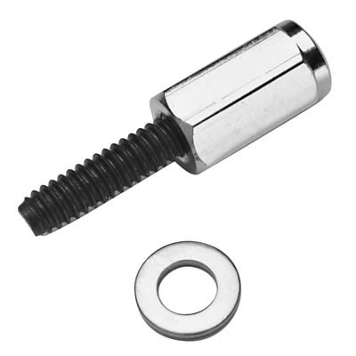 Proform Universal Valve Cover Fasteners 66650 Hold Downs, Aluminum Hex/Chrome, Steel 1/4 in.-20 Stud, Stainless Steel Washers, Set of 4