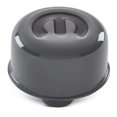Proform Valve Cover Breathers 440-884 Breather, Push-in, Round, Steel, Shark Gray, Mopar Emblem, 3 in. Diameter, 1.220 Hole Size, Each