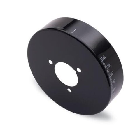 Proform Harmonic Balancer Covers 66517BKC Cover, Aluminum, Black, 6 3/4 in. Diameter, Degree Markings, Chevy, Small Block, Each