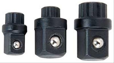 Proform Socket Assist Adapter Sets 67575 Adapters, Chromoly, 1/4 in., 3/8 in., 1/2 in. Drive, Set of 3