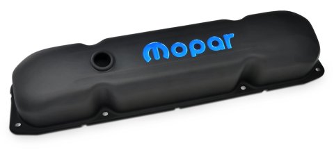 Proform Stamped Steel Mopar Valve Covers 440-811 Covers, Steel, Black Crinkle, Logo, Mopar, Big Block B/RB, Pair