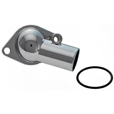 Proform Aluminum Water Necks 141-501 Neck, Aluminum, Chrome, 15 Degree, Chevy, Big/Small Block, Each