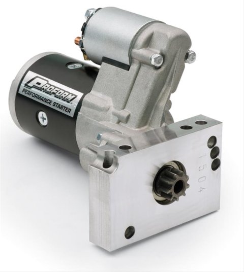 Proform High-Torque Starters 66256 Starter, Mini, Inline, High-Torque, Black Powdercoated, Chevy, Each