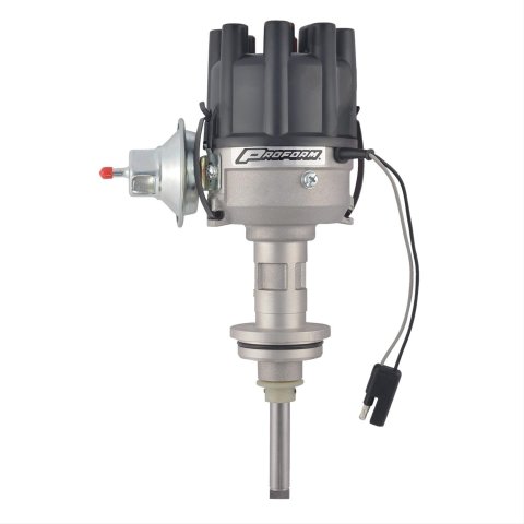 Proform Electronic Distributors 66994 Distributor, Electronic, Magnetic Pickup, Mechanical, Vacuum Advance, Black Cap, Chrysler, 413, 426, 440, Hemi