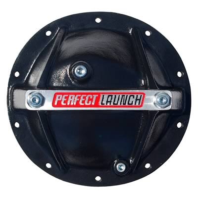 Proform Perfect Launch 10 Bolt GM 8.2/8.5 Inch Differential Cover 66668 Cover, Cap Support, Aluminum, Black, Logo, GM, 8.2 in., 8.5 in., Each