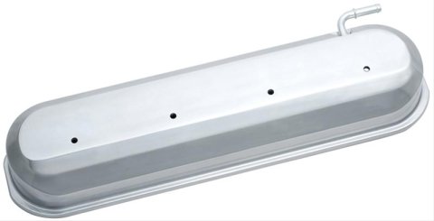 Proform Slant Edge Diecast Aluminum Valve Covers 141-266 Cover, Cast Aluminum, Polished Finish, No Logo, Chevy, Small Block, LS, Pair