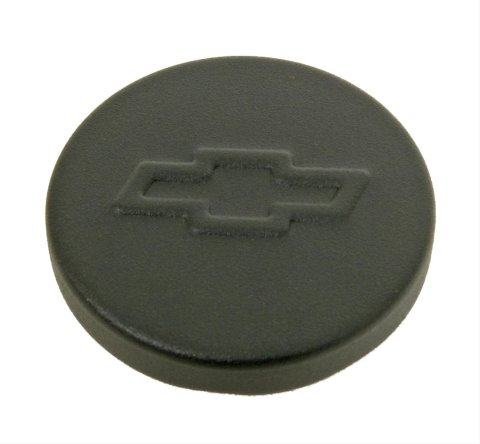 Proform Oil Filler Caps for Chevrolet 141-629 Fill Cap, Steel, Round, 1.220 in. Diameter, Black, Push-In, Universal, Bowtie Emblem, Each