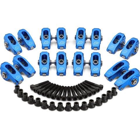 Proform Super-Street Roller Rocker Arms 69467 Arms, Aluminum, Pedestal-Mount Rockers, 1.7 Ratio, M8 Bolts, LS Engines, Set of 16