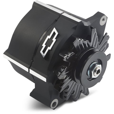 Proform Parts Alternators and Generators 141-146 Alternator; 100 AMP; GM 1-Wire; Slant-Edge; Raised Bowtie; Black Crinkle