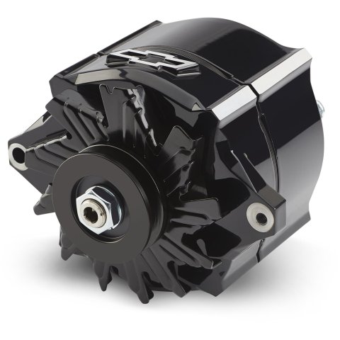 Proform Parts Alternators and Generators 141-147 Alternator; 100 AMP; GM 1-Wire; Slant-Edge; Raised Bowtie; Liquid Black