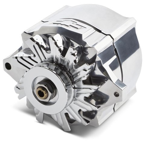 Proform Parts Alternators and Generators 141-151 Alternator; 100 AMP; GM 1-Wire; Slant-Edge; Raised Bowtie; Polished