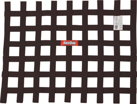 RaceQuip SFI Ribbon Window Nets 725005RQP Net, Black, Rectangle, 24 in. x 18 in., 27.1, Each