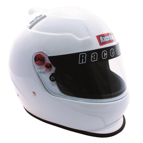 RaceQuip PRO20 Top Air Helmets 266115RQP Helmet, Air, Full, Gloss White, Snell SA2020, EPS Liner, No Graphic, Large, Each