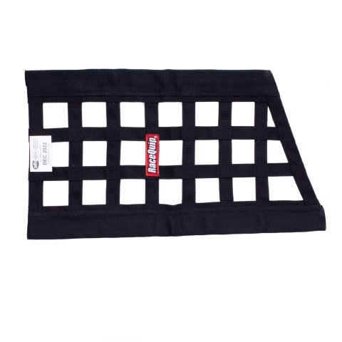 RaceQuip SFI Ribbon Window Nets 829535RQP and Guards, Net, Funny Car, Rectangle, Polypropylene, Black, 18-22 in. Tall, 12 in. Width, 27.1, Each