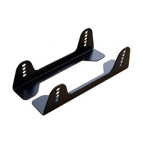RaceQuip Seat Mounting Brackets 96002029RQP Brackets, Fixed, Aluminum, Natural, 4 in. Max Height, Pair