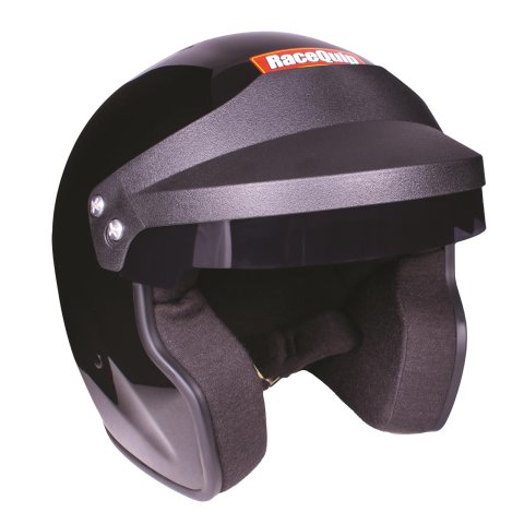 RaceQuip OF20 Open Face Helmets 256005RQP Helmet, OF20, Face, Gloss Black, Snell SA2020, EPS Liner, No Graphic, Large, Each