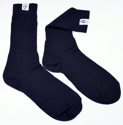 RaceQuip SFI 3.3 Fire Retardant Socks 411991RQP Socks, X-Small, Shoe Size 1-4, Black, Pair