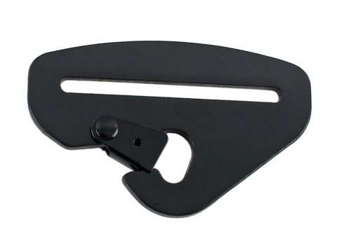 RaceQuip Harness Hardware Pieces 700940RQP Racing Components, Snap Hook End Seat Belt Mounting Hardware, Fits 3 in. Belts, Forged Steel, Black, Each