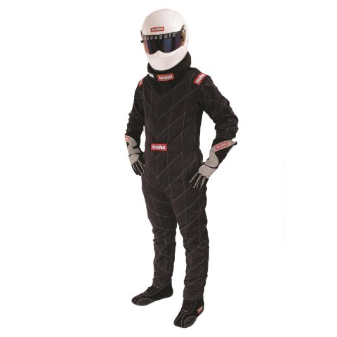 RaceQuip Chevron-5 Multi-Layer SFI-5 Suits 91609079RQP Driving Suit, Multi Layer Racing Driver Fire Suit, SFI 3.2A/5, Black, 2X-Large, Each
