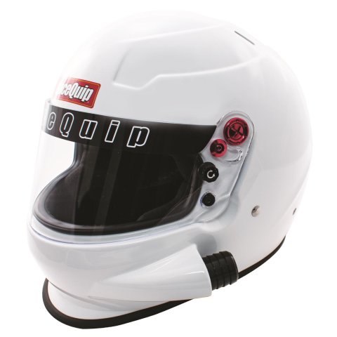 RaceQuip PRO20 Side Air Helmets 296116RQP Helmets, Air, Full, Gloss White, Snell SA2020, EPS Liner, No Graphic, X-Large, Each