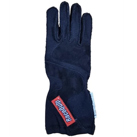 RaceQuip 356 Series Outseam Gloves with Cuffs 356902RQP Driving Gloves, Series, Two Layer, Nomex/Suede, Race Gloves, SFI 3.3/5, Black, Small, Pair