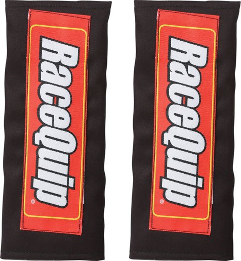 RaceQuip Harness Pads 767001RQP Pads, Fire-Retardant Cotton, Black, 3.0 in. Width, Pair