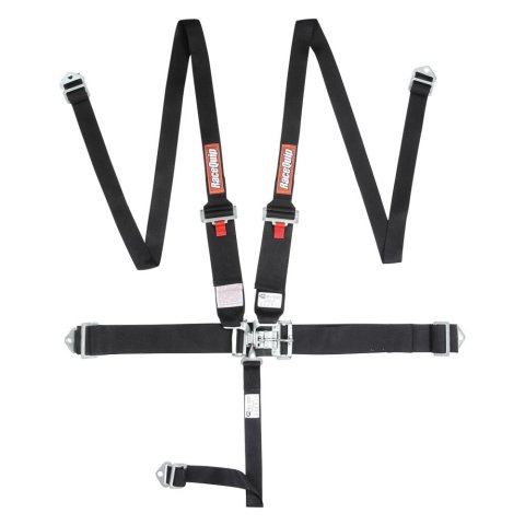 RaceQuip Latch & Link Harnesses 717007RQP Harness, Link, 5-point, Pull Down, Polyester, Black, SFI 16.1, Each