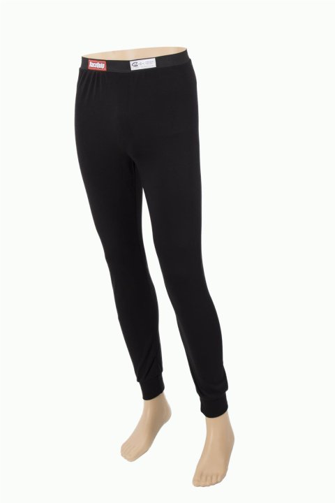 RaceQuip SFI 3.3 Fire-Retardant Underwear Pants 422993RQP Fire Retardant Pants, 3.3, Full Length, Nomex, Black, Men's Medium, Each
