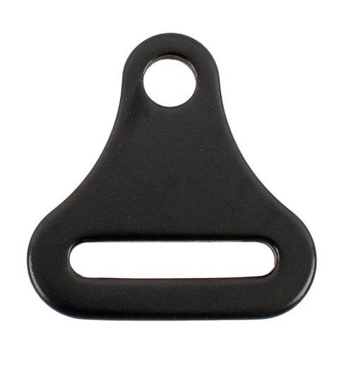 RaceQuip Harness Hardware Pieces 700910RQP Racing Components, 2 in. Belt Long Reach Bolt on End, Seat Belt Harness, Steel, Black, Bolt-In, Each