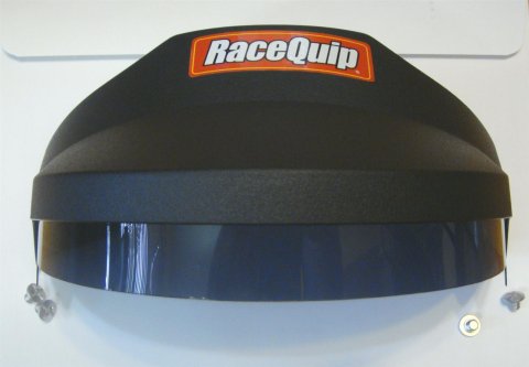 RaceQuip Open Face Helmet Replacement Visors 201211RQP Visor Replacement, OF15, Black, Plastic, Kit