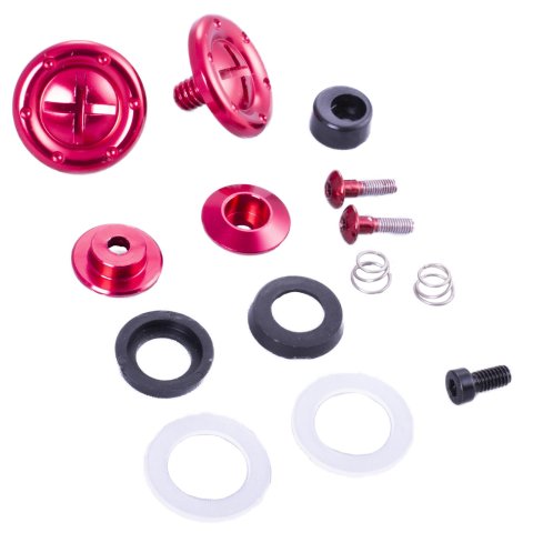 RaceQuip Helmet Shield Hardware Kits 205111RQP Components, Shields Hardware, Red Pivot Kit, For Face Fits 2010/2015/2020 PRO and VESTA Model Helmets, Sold as a Kit