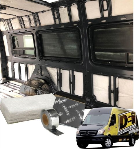 DEI Custom Cut Floor Insulation Kits 51104 Sprinter Van, Dually Kit - 2007-21 - 170-inch Wheelbase