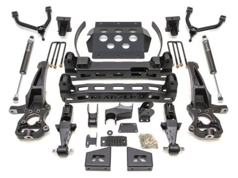ReadyLift Suspension Lift Kits for 2019-2024 SIERRA 1500, SILVERADO 1500 - 44-39805 Kit, Front and Rear, 8 in. Front Lift/6.5 in. Rear Lift, Rear Shocks, Chevy, GMC, Kit
