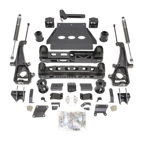 ReadyLift Suspension Lift Kits for 2019-2024 1500 - 44-19621 Kit, 6.00 in., Front Knuckles and Crossmember, Rear Control Arm Brackets, Falcon 1.1 Shocks, Trucks with OE Air Suspension, Ram, Kit