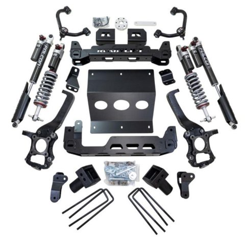 ReadyLift Suspension Lift Kits 42-25640 Kit, 6.00 in. Lift, Differential Cradle, Leaf Spring Block, Falcon 3.3 Shocks, Ford, Kit