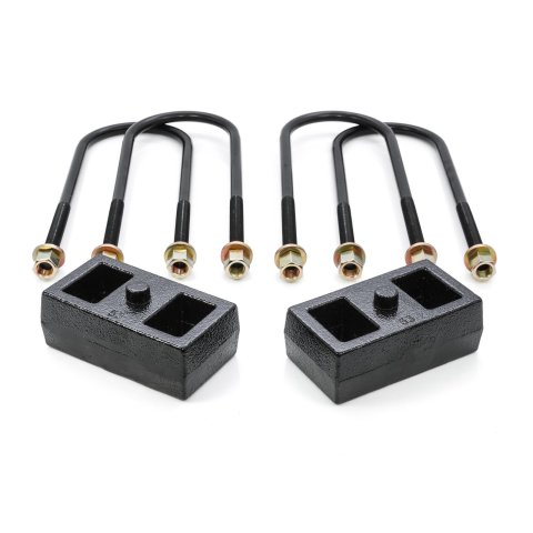ReadyLift Suspension Rear Block Kits for 2002-2008 RAM 1500 - 66-1102 Blocks, Cast Iron, with U-Bolts, Rear, 2.00 in. Lift, Dodge, Kit