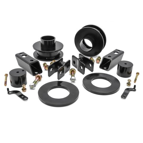 ReadyLift Suspension Coil Spring Spacers 66-2725 Sping Spacers, Steel, Ford, 2.50 in. Lift, Front, Pair